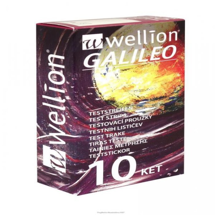 Wellion Galileo Strisce Reattive per Chetoni nel Sangue 10 Pezzi Compatibili con Misuratore Wellion Galileo