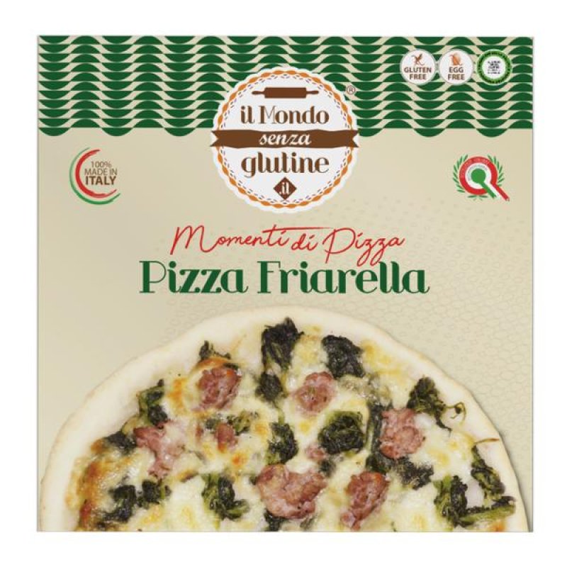 Pizza Senza Glutine Salsiccia e Broccoli Surgelata - Senza Glutine SAS