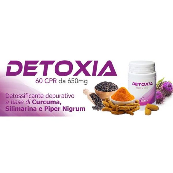 Detoxia 650 mg 60 compresse integratore Kuratek depurativo digestivo