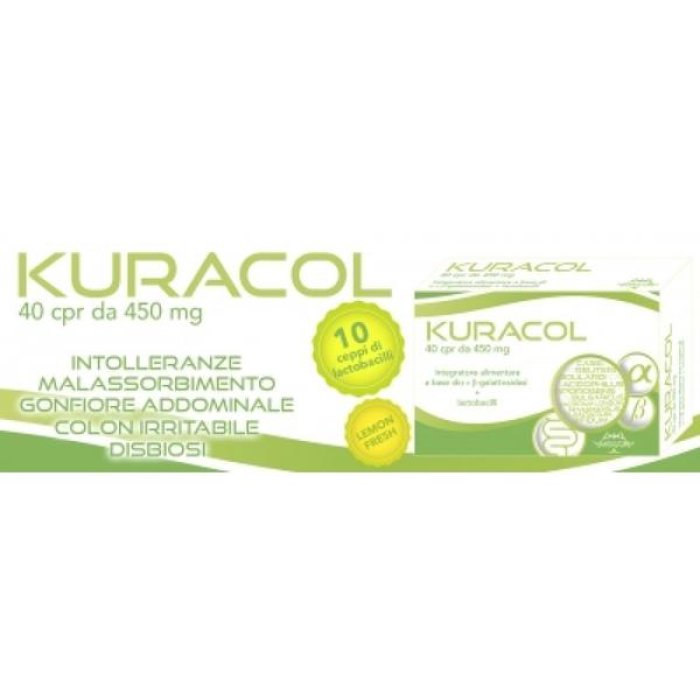 Kuracol 400 mg 40 compresse integratore Kuratek per flora intestinale