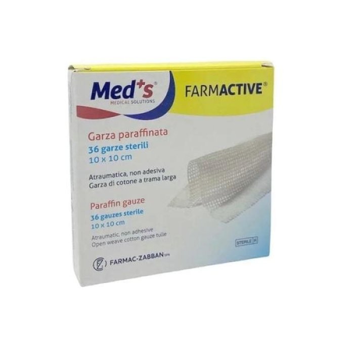 Farmactive Garza Paraffinata Sterile 10X10 Cm Scatola 36