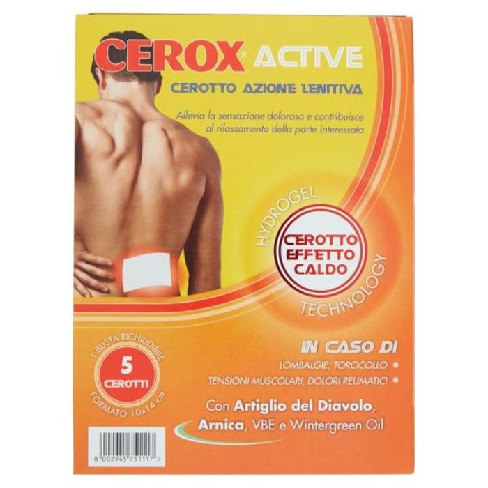 Cerox Active Cerotti a Azione Lenitiva – the Cerotto per Dolori Muscolari e Articolari con Effetto Calmante