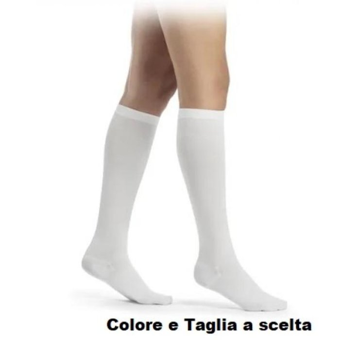 Calza a Gambaletto Diabetica Mediabet Modello 5000 Colore Bianco Taglia Small per Piedi Sensibili e Migliore Circolazione