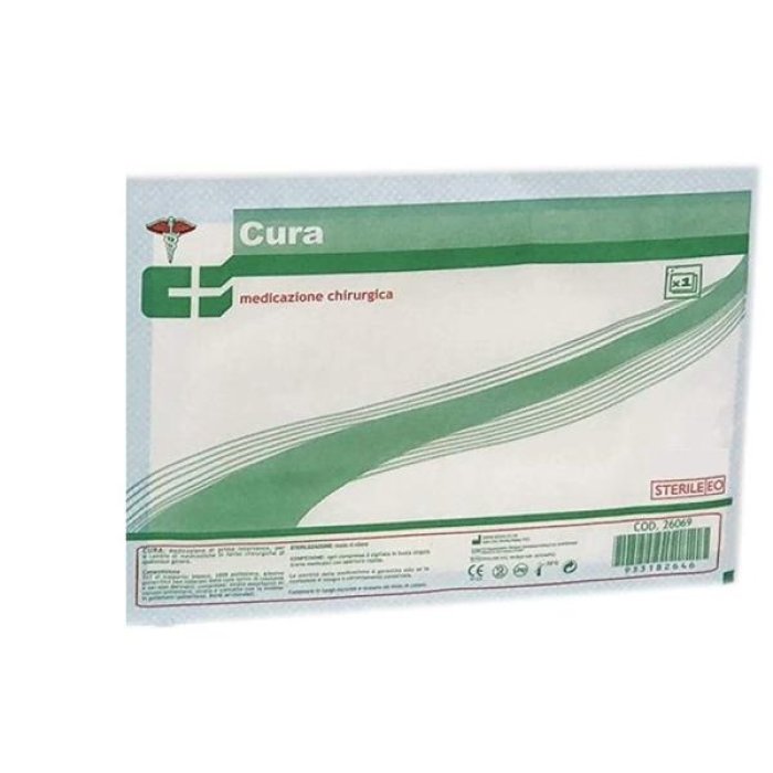 Cura Medicazione Ster Garza Adesiva Sterile 10 x 20 Centimetri per Fasciature e Ferite