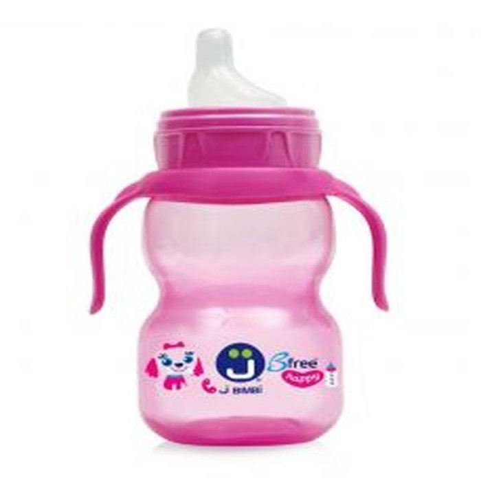 J Bimbi Bfree Sippi 2 rosa - tazza evolutiva con beccuccio per bambini