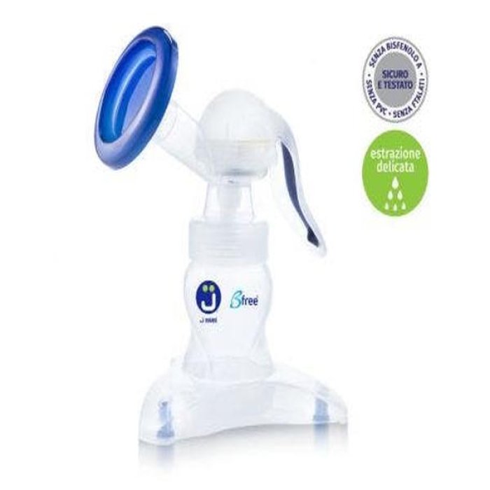 J Bimbi Bfree Easy Pump Tiralatte Manuale – Tiralatte per Allattamento Materno, Silenzioso e Facile da Usare