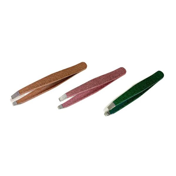 B49 Fidem pinza inox glitter - pinzetta sopracciglia in acciaio inox glitter