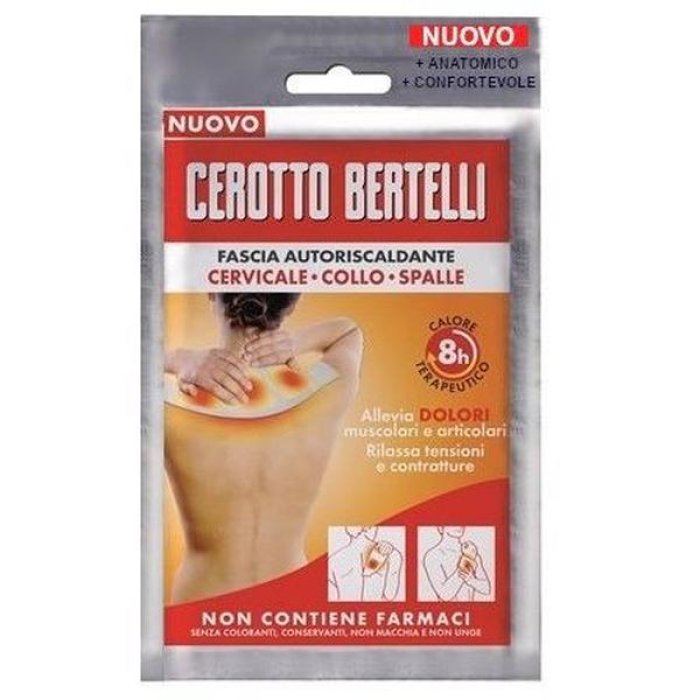 Bertelli Fascia Autoriscaldante Cervicale Collo Spalle 1 Pezzo