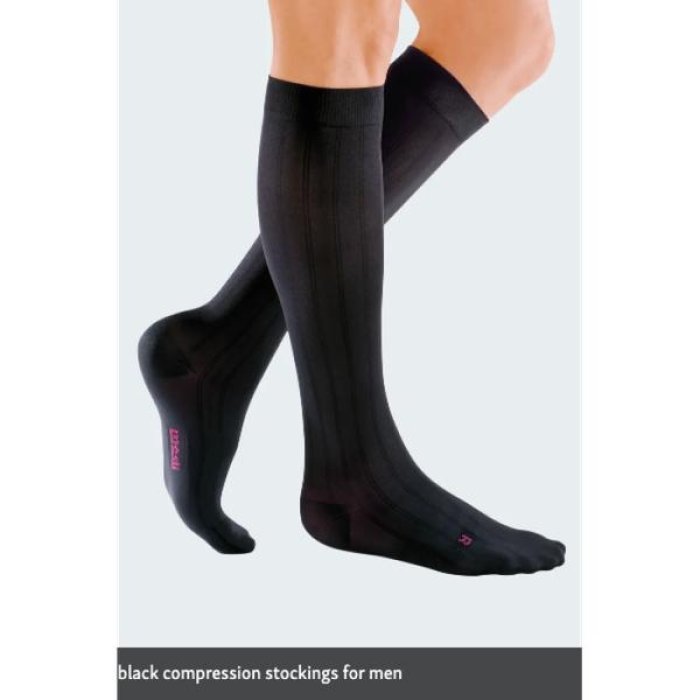 Medi U gambaletto 15 mmHg nero tg 6 modello 1550 calza unisex a compressione leggera