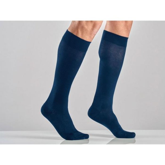 Medi U gambaletto cotone 18 mmHg blu tg 6 modello 1830 calza unisex a compressione graduata