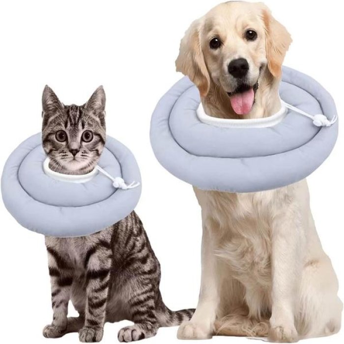 Collare X Cane Blu Cobal. 15 X 37 - supporto ortopedico per sostegno articolare e muscolare