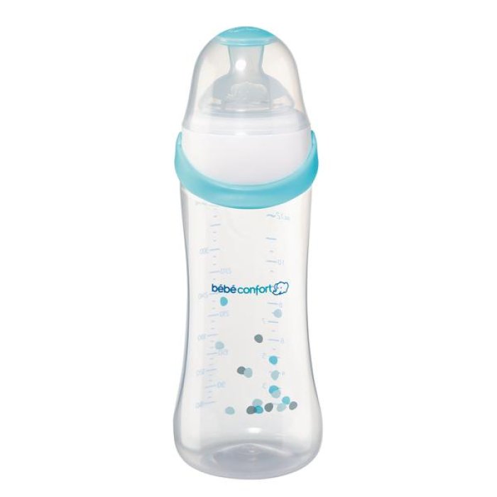 Bebe Confort Biberon Neonato 150 ml in Polipropilene con Tettarella da Zero Mesi, Bottiglia and Teat Senza Bisfenolo A per Latte e Acqua