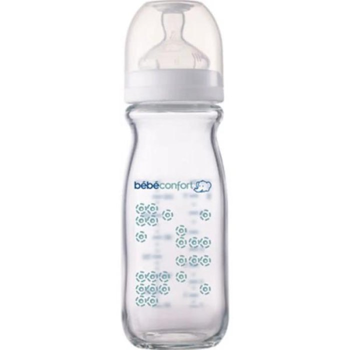 Bebe Confort Biberon In Vetro Da 270 Ml Tettarella In Silicone T1 Sweet Bunny