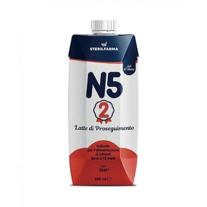 N5 2 Latte Liquido 6-12 Mesi 500 ml – Latte di Proseguimento Pronto all’Uso