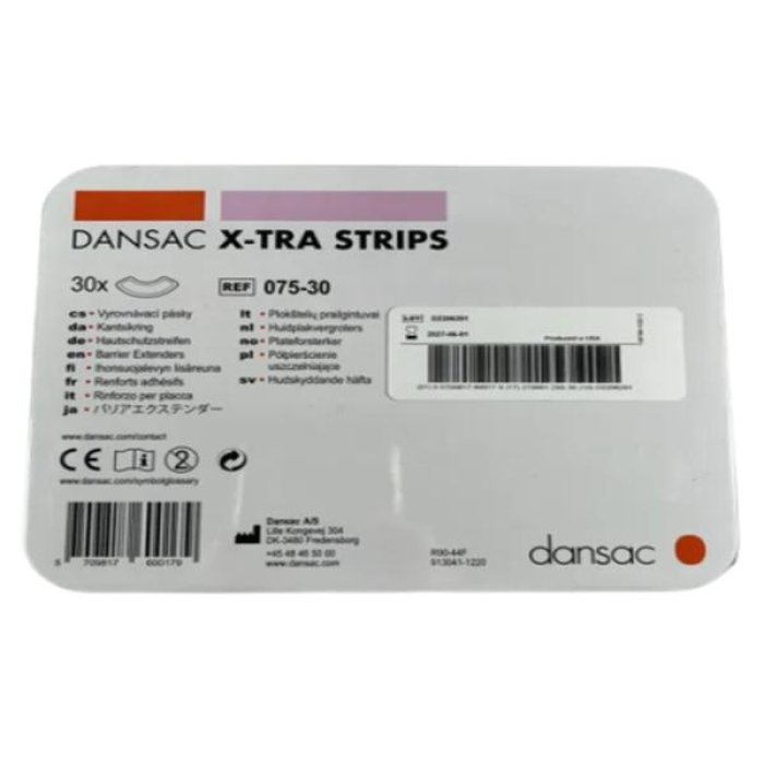 Dansac X-Tra Strips Barriera Protettiva in Idrocolloide per Stomia 30 Pezzi