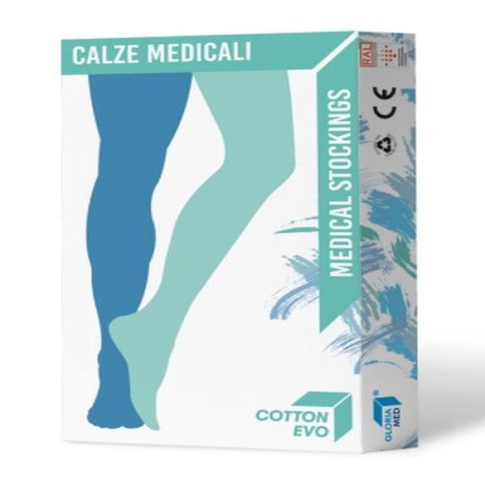 Gloria Med Gambaletto Corto Cotton Evo 262 Beige Misura Medium