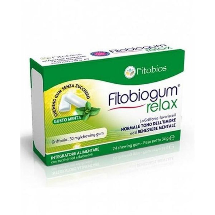 Fitobios Fitobiogum Relax Integratore Alimentare 24 Chewing Gum