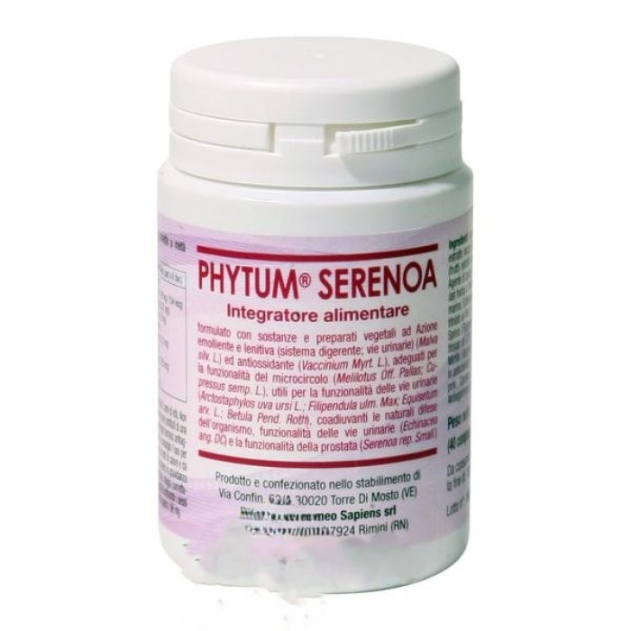 Phytum Serenoa Homeo Integratore Alimentare 40 Compresse per Benessere Prostata e Vie Urinarie Uomo