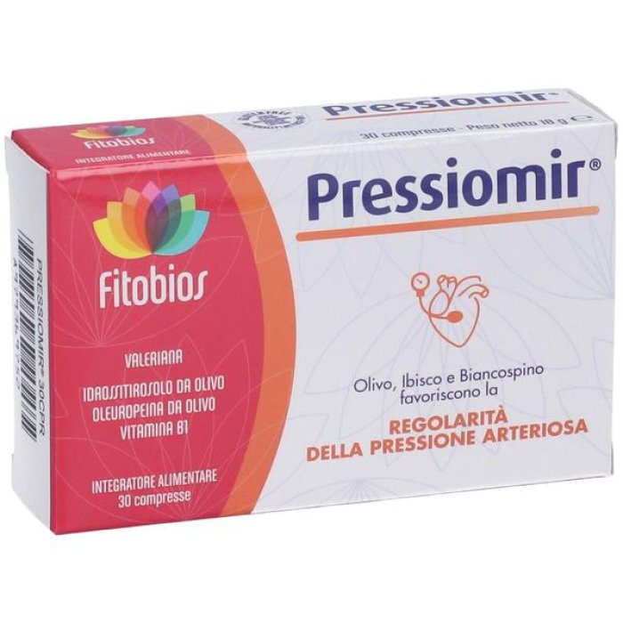 Pressiomir Fitobios 30 Compresse Integratore per la Pressione Arteriosa e il Benessere Cardiovascolare