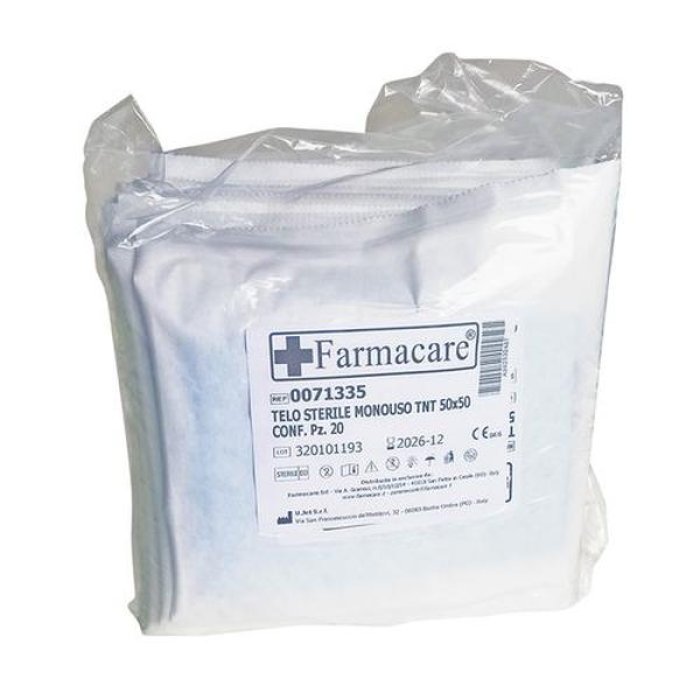 Telino sterile monouso 75 x 90 cm confezionato singolarmente per medicazione e uso ambulatoriale 1 pezzo