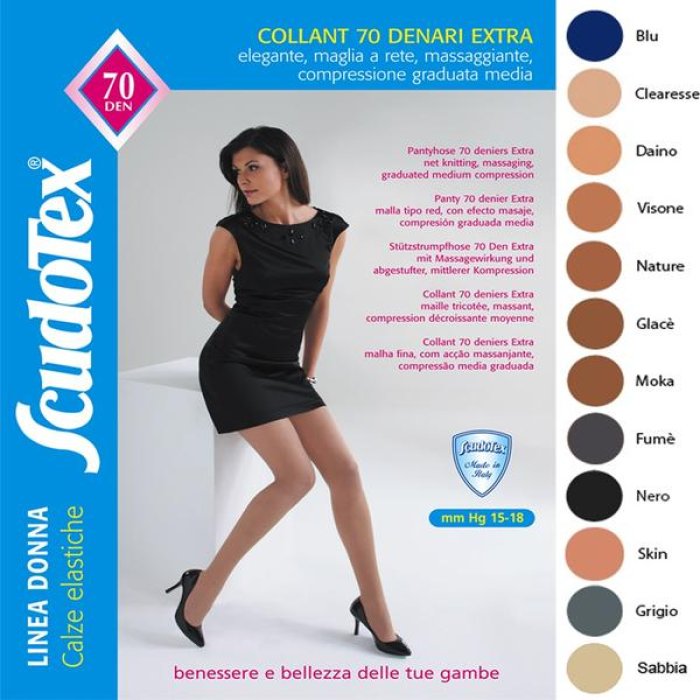 SCUDOTEX Slip Cont.V/B Nero 7