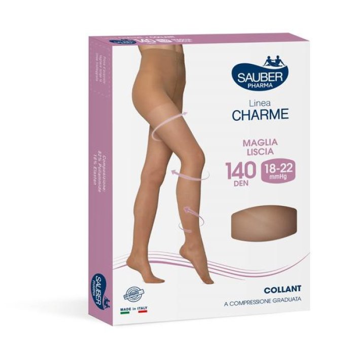 Sauber Collant Optoe 140 den liscio nero 4 - collant contenitivo 140 den