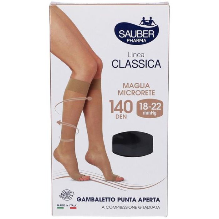 Sauber Gambaletto 140 Denari a Compressione Graduata Nero Taglia M/L