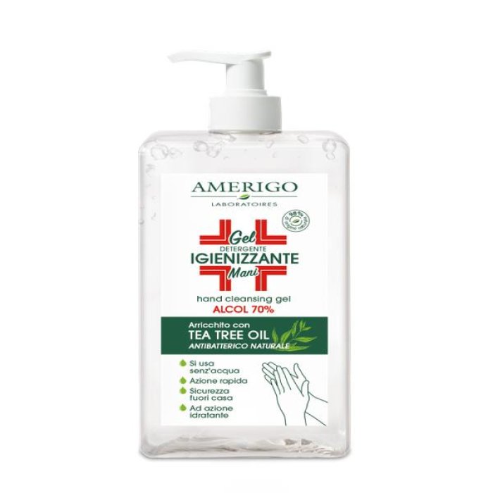 Gel Igienizzante Mani 500 ml – Gel Mani Disinfettante ad Asciugatura Rapida Senza Risciacquo