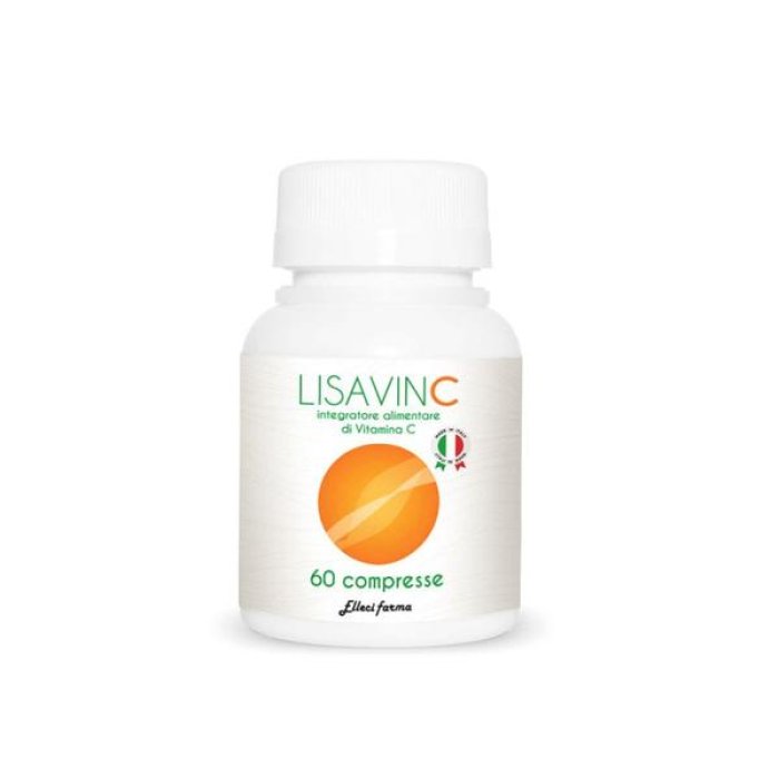 Lisavin C Integratore di Vitamina C 60 Compresse per Sostenere le Difese Immunitarie e Ridurre Stanchezza e Affaticamento