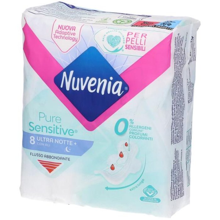 Essity Italy Nuvenia Pure Sensitive Ultra Notte 8 Pezzi