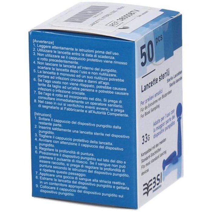 Biochemical Lancette Pungidito G33 Misurazione Glicemia 50 lancette
