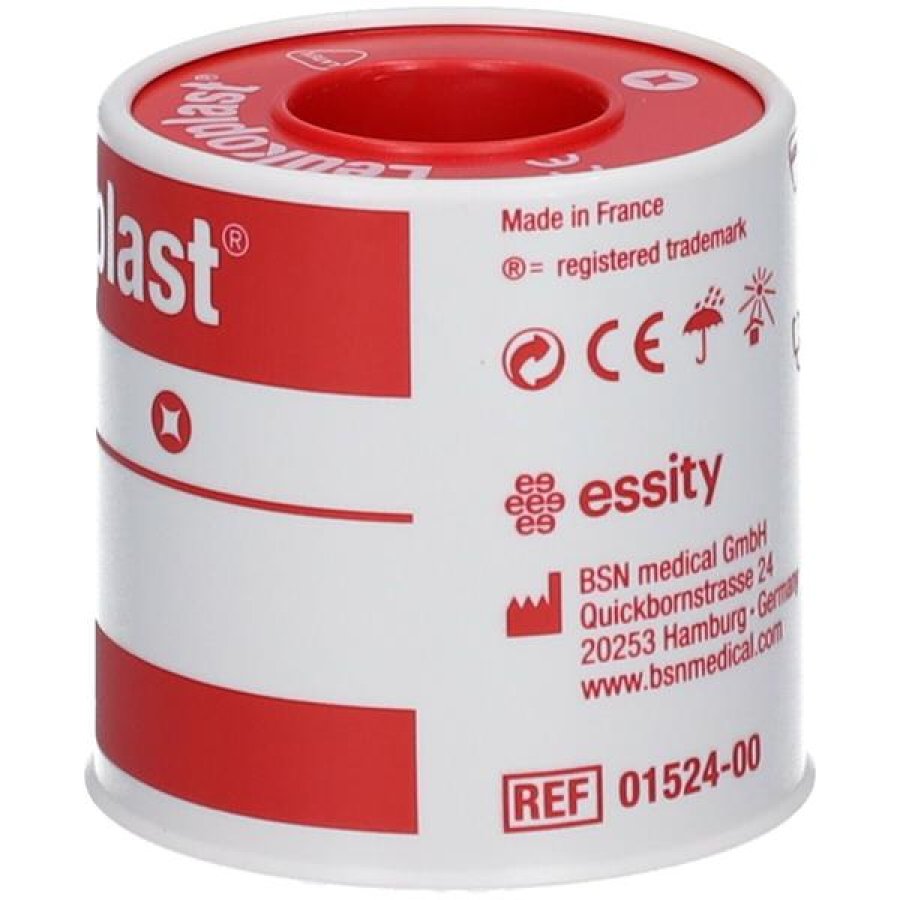 Leukoplast cerotto 5 m x 5 cm - nastro adesivo per fissare medicazioni e bendaggi Leukoplast cerotto 5 m x 5 cm - nastro adesivo per fissare medicazioni e bendaggi