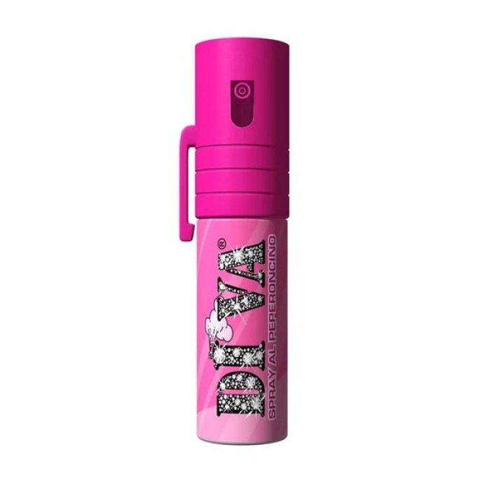Diva Spray al Peperoncino Rosa per Autodifesa Personale, Difesa da Aggressioni e Sicurezza Portatile