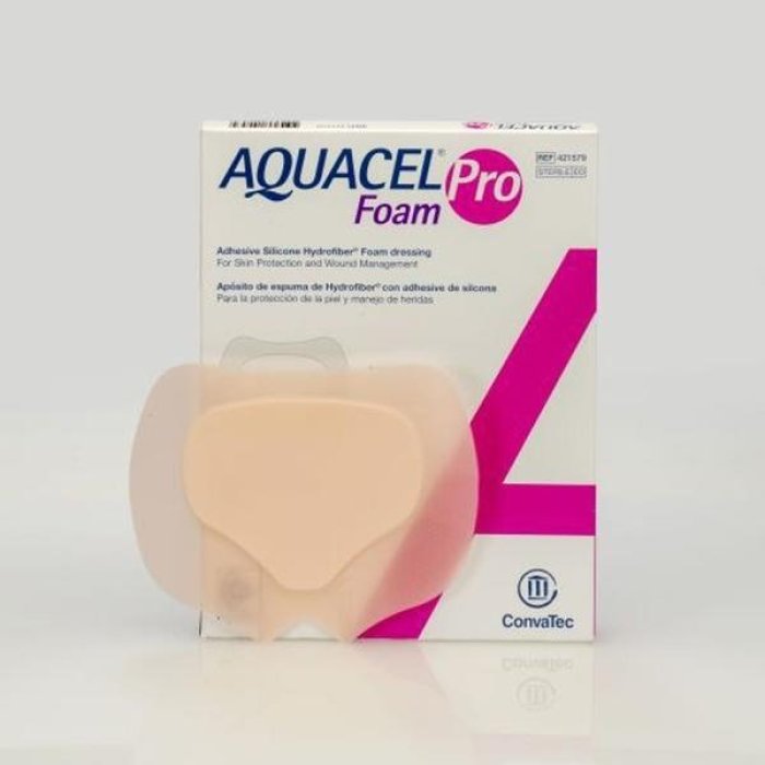 Aquacel Foam Pro ConvaTec medicazione in schiuma per ferite 24 per 21,5 centimetri confezione da 5 pezzi gruppo medicazione avanzata