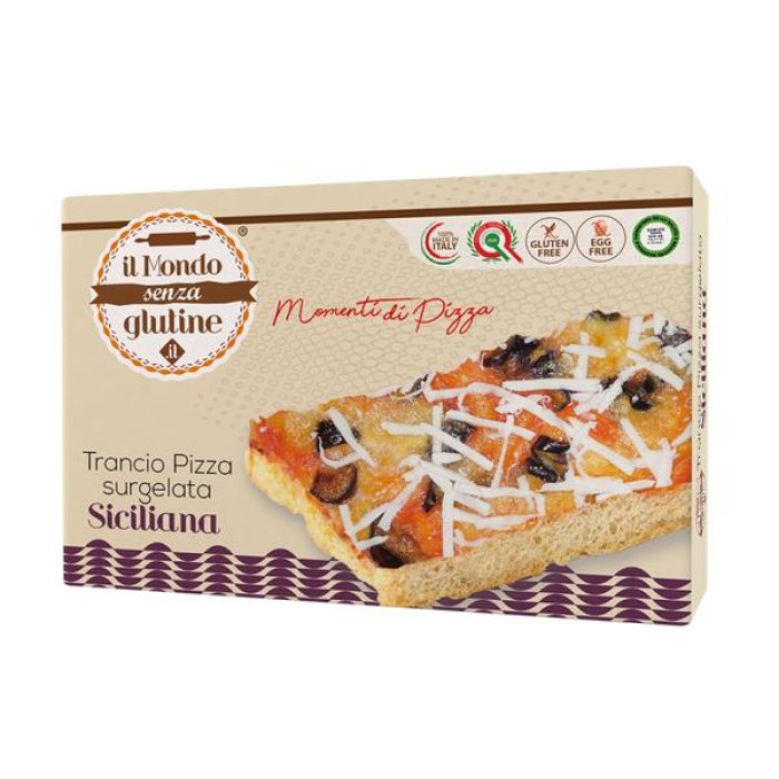 Pizza Siciliana al Trancio 200 Grammi – Pizza al Trancio Tradizionale Siciliana Pronta da Forno