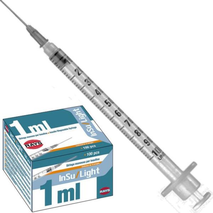About Medically Siringa 1 Ml Ago Gauge 25 Luer Slip 100 Pezzi