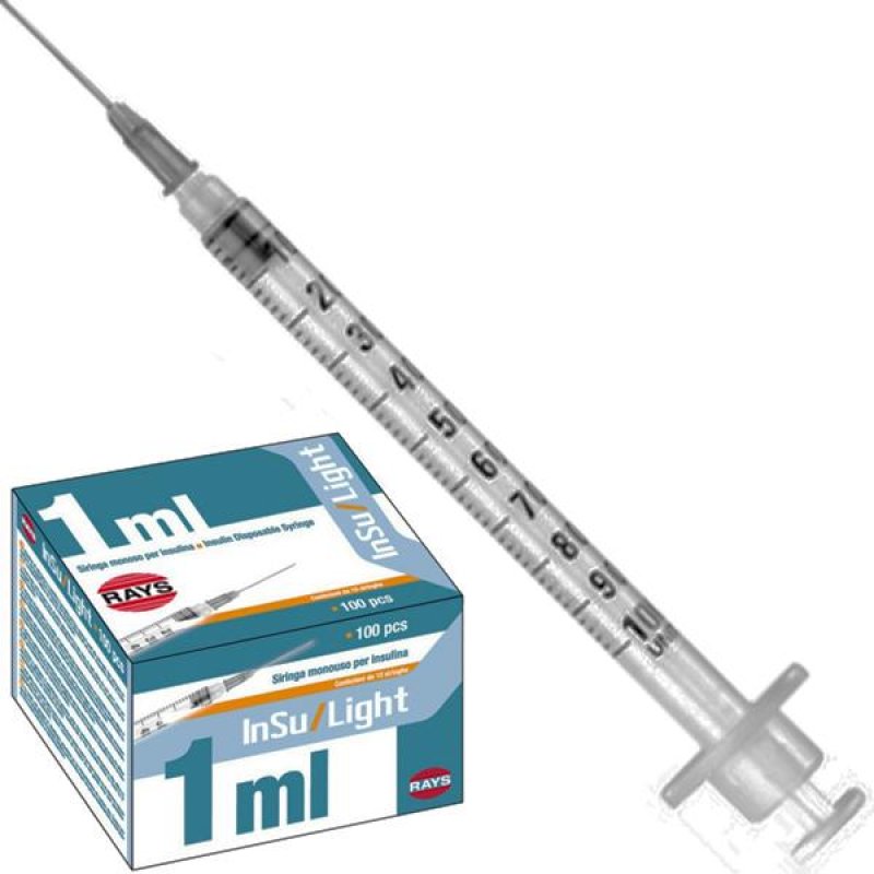 About Medically Siringa 1 Ml Ago Gauge 25 Luer Slip 100 Pezzi