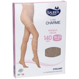 Sauber Charme 140 Collant Donna a Compressione Graduata 140 Denari Nero Taglia 3