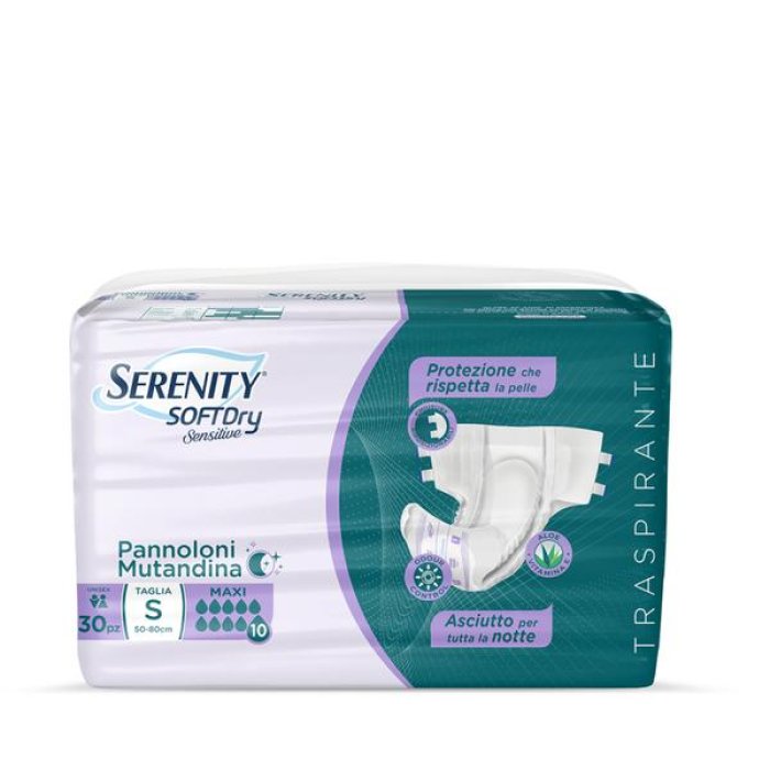 Serenity Pannolone Mutandina Sd Sensitive Maxi Taglia S 30 Pezzi