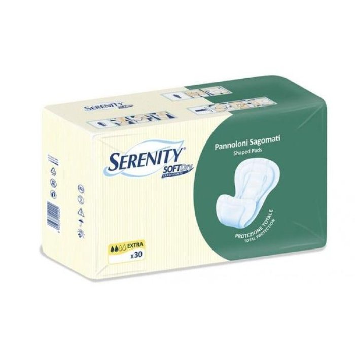 Serenity Sensitive Extra 30 pannoloni sagomati - assorbenza alta per incontinenza
