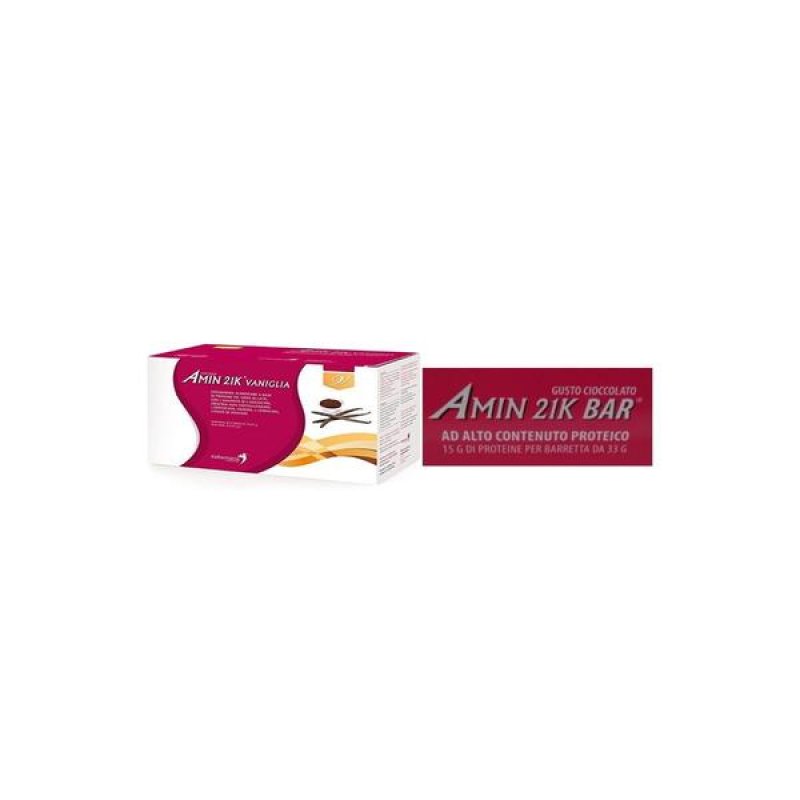 Amin 21K Bar Cioccolato – Confezione da 20 Barrette Proteiche al Cioccolato ad Alto Contenuto di Aminoacidi Essenziali Amin 21K Bar Cioccolato – Confezione da 20 Barrette Proteiche al Cioccolato ad Alto Contenuto di Aminoacidi Essenziali