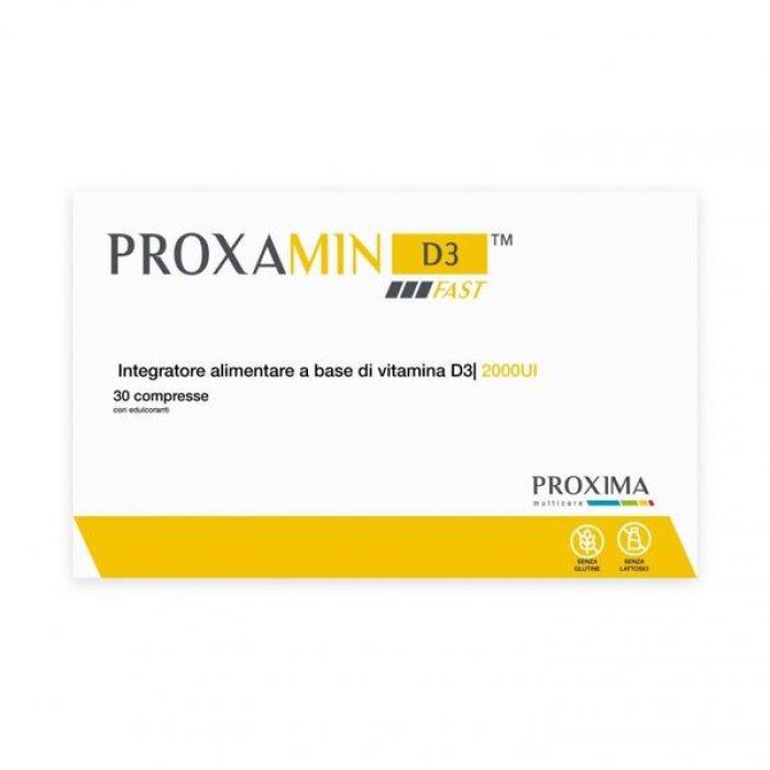 Proxamin D3 Fast Integratore di Vitamina D3 ad Alta Concentrazione 30 Compresse