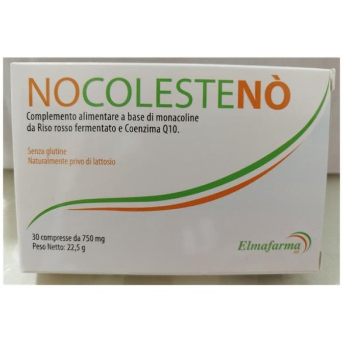Nocolesteno 60 Compresse – Integratore per il Controllo del Colesterolo con Riso Rosso Fermentato e Coenzima Q10