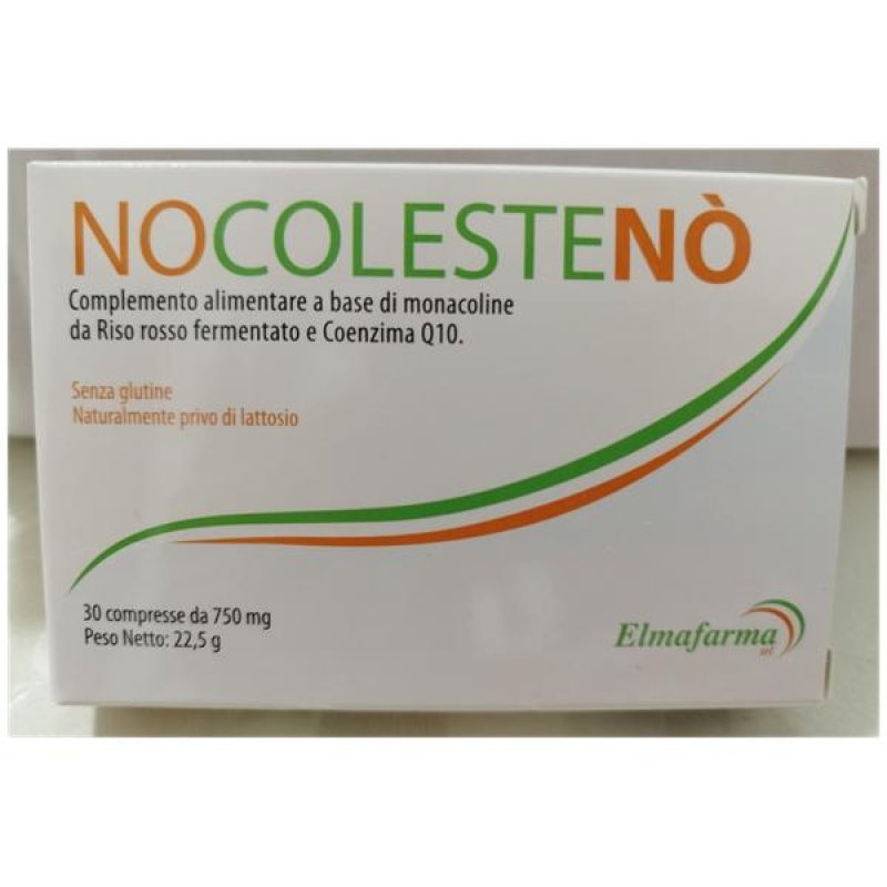 Nocolesteno 60 Compresse – Integratore per il Controllo del Colesterolo con Riso Rosso Fermentato e Coenzima Q10