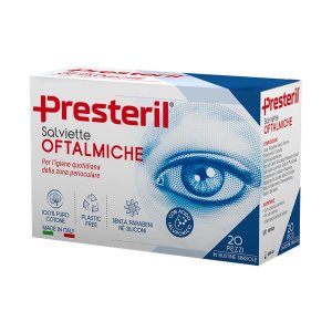 Deterofta Fluid salviette + OftaFluid - kit detergente per palpebre e igiene perioculare