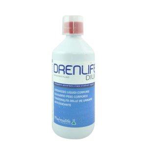 Drenlife Diur Pharmalife Integratore Drenante Diuretico Liquido 500 millilitri per Gambe Pesanti e Ritenzione Idrica