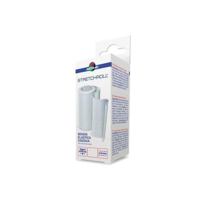M-Aid StretchRoll Coes M 4x12 cm - benda coesiva elastica in rotolo