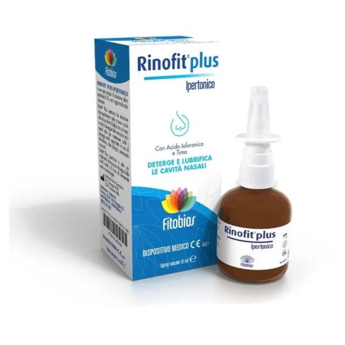 Rinofit Plus Spray Nasale Ipertonico - decongestionante per naso chiuso e sinusiti