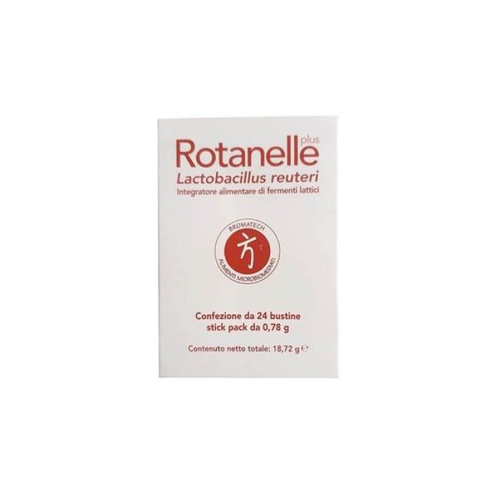 Rotanelle Plus 24 Bustine Integratore Probiotico per Equilibrio della Flora Intestinale di Adulti e Bambini