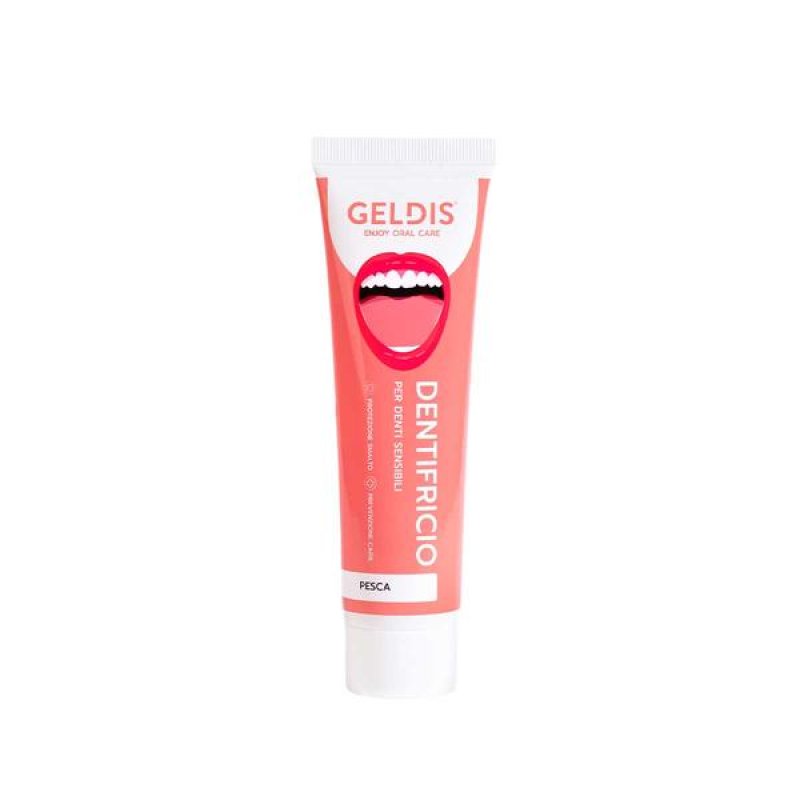 Geldis Dentifricio alla Pesca Rosa 75 ml – Dentifricio Delicato al Gusto Pesca per Igiene Orale Quotidiana